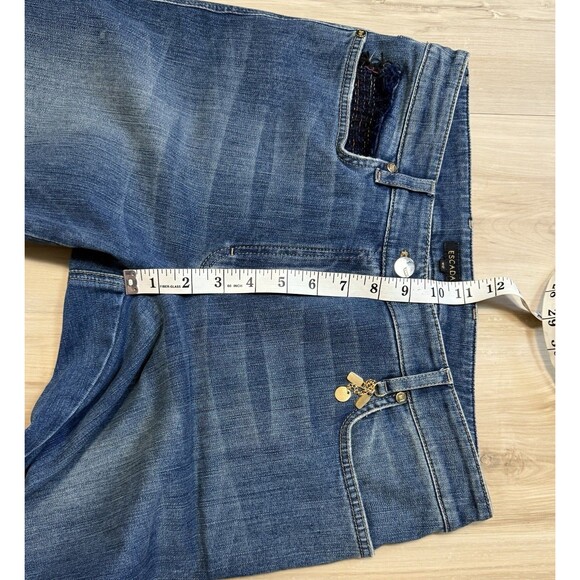 Escada Women’s Bootcut Jeans Embellished 40/10 30-31x34 Vintage - Picture 16 of 16